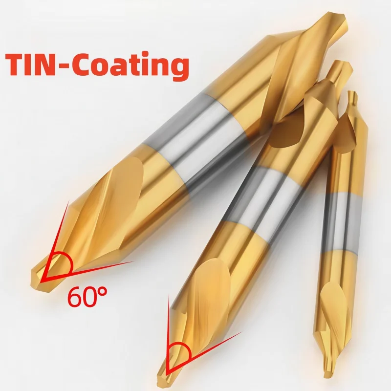 5pcs/10pcs HSS Center Drill Bit Set Combined 60 Degree Countersinks Angle Metal Drill Bits Sizes 0.5 to 8
