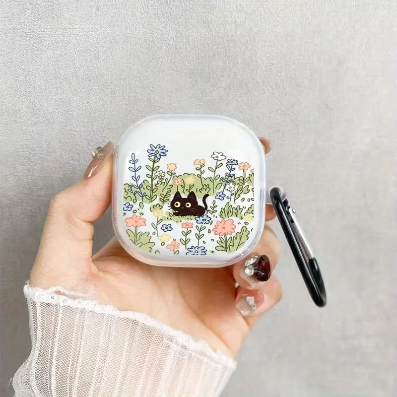 Lase For Samsung Galaxy Buds FE Buds2 Pro Buds Live Pro 2 Charging Case For Buds FE 3D Game machine Silicone Protector Case Cove