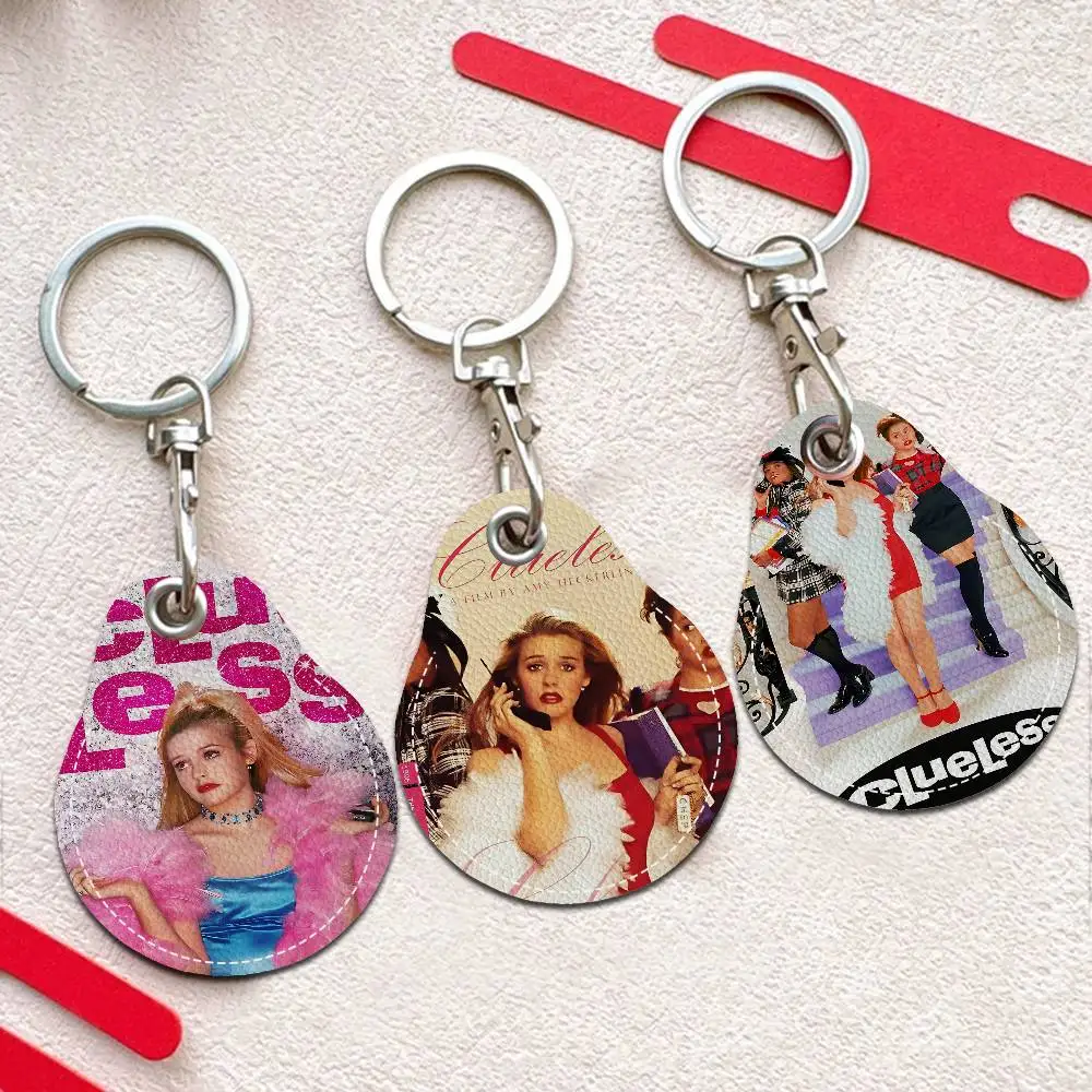 Canvas Painting Pictures Clueless Movie Door Access Control Keychain Hotel Famliy Access Keys Protective Cover ID Card Keyfob