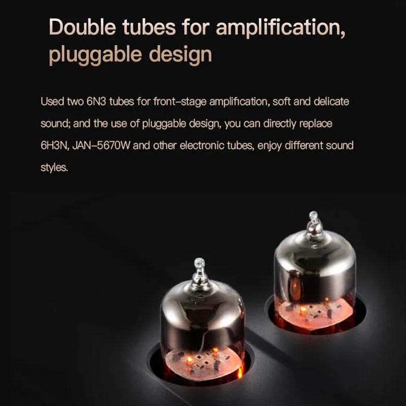 XDuoo MP-01 Dual 6N3 หลอด Phono Amplifier MP01 เครื่องขยายเสียงหูฟัง 6.35 มม.หูฟัง AMP Aux PHONO อินพุต Power Pre-Amp