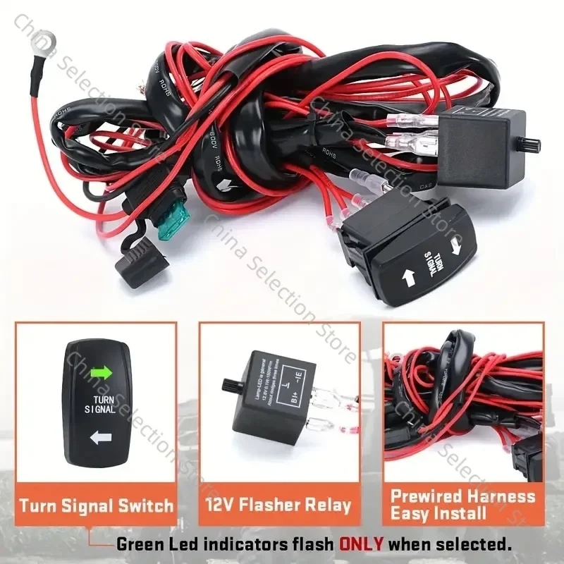 

Hot Sale Modified Auto Parts ATV UTV Turn Signal Switches, Relays Universal Kit