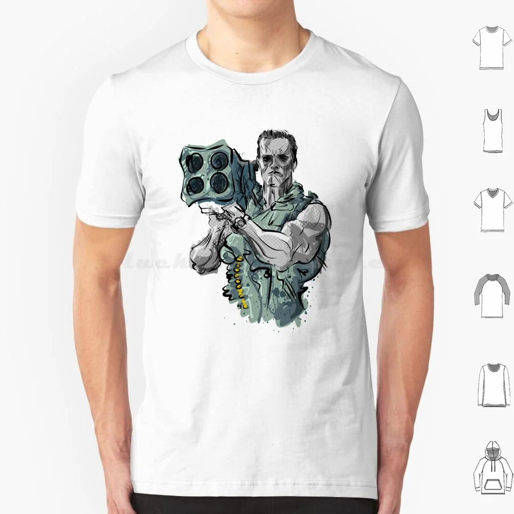 Camiseta Arnie Commando 6xl de algodão, camiseta estilosa, Arnie Arnold Schwarzenegger, Arnold Schwarzenegger, filme Commando, culto dos anos 80, Bennet