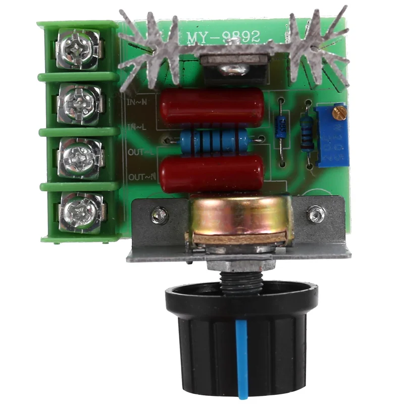 【Last-Chance!】6 Pcs Speed Controller For AC Motor AC 220V 2000W Thyristor Motor Speed Control Adjustable Power Controller