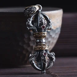 New Vajra Pestle Tibetan Style Handle Pieces for Men and Women Retro Ethnic Style Necklace Pendants Jewelry