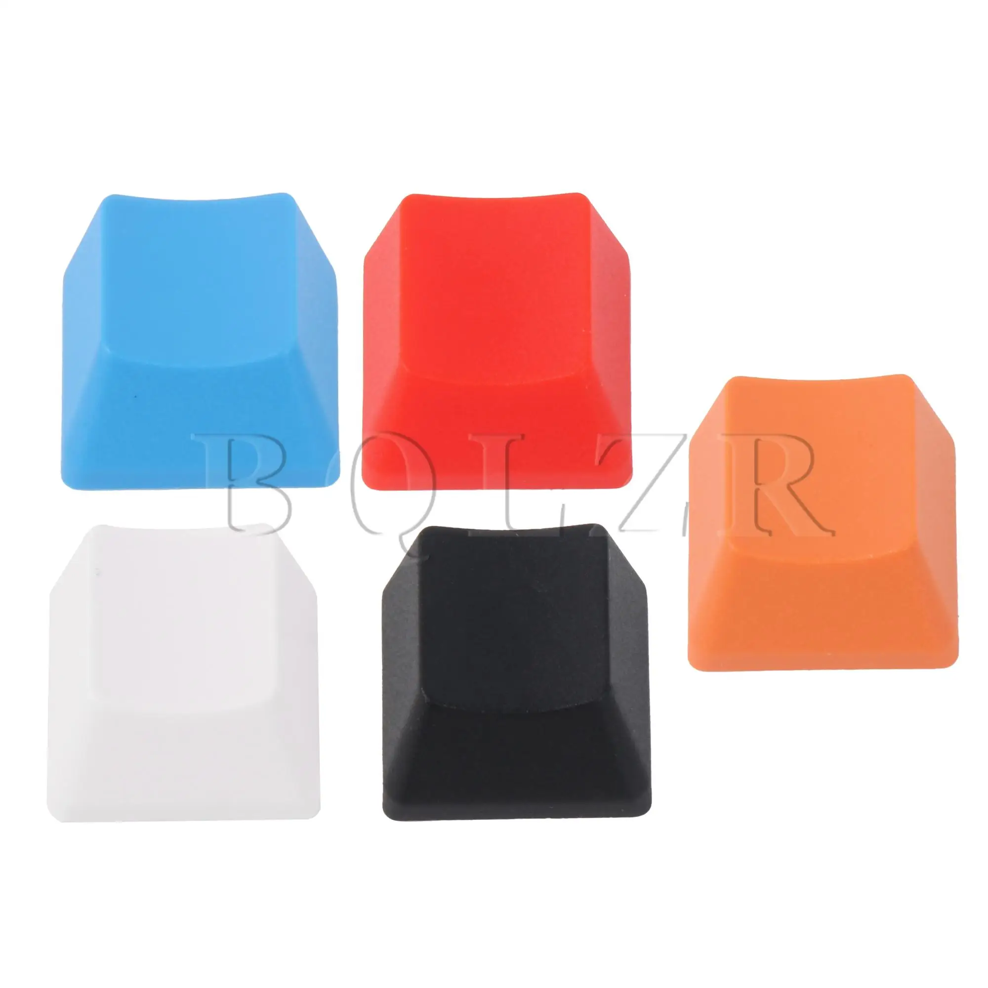 BQLZR 5 Pcs Keycaps for Keyboard Black White Red Blue Orange-Red 5 Colors Set