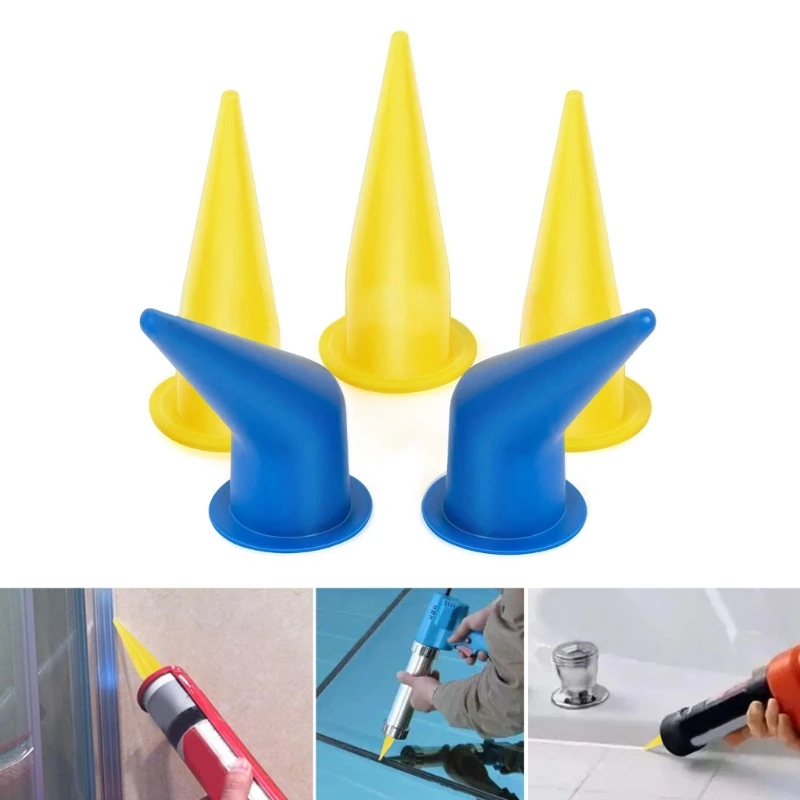 Gluing Sealant Glass Nozzle Universal Integrated Rubber Nozzle Reusable Caulking Nozzle Applicator KXRE