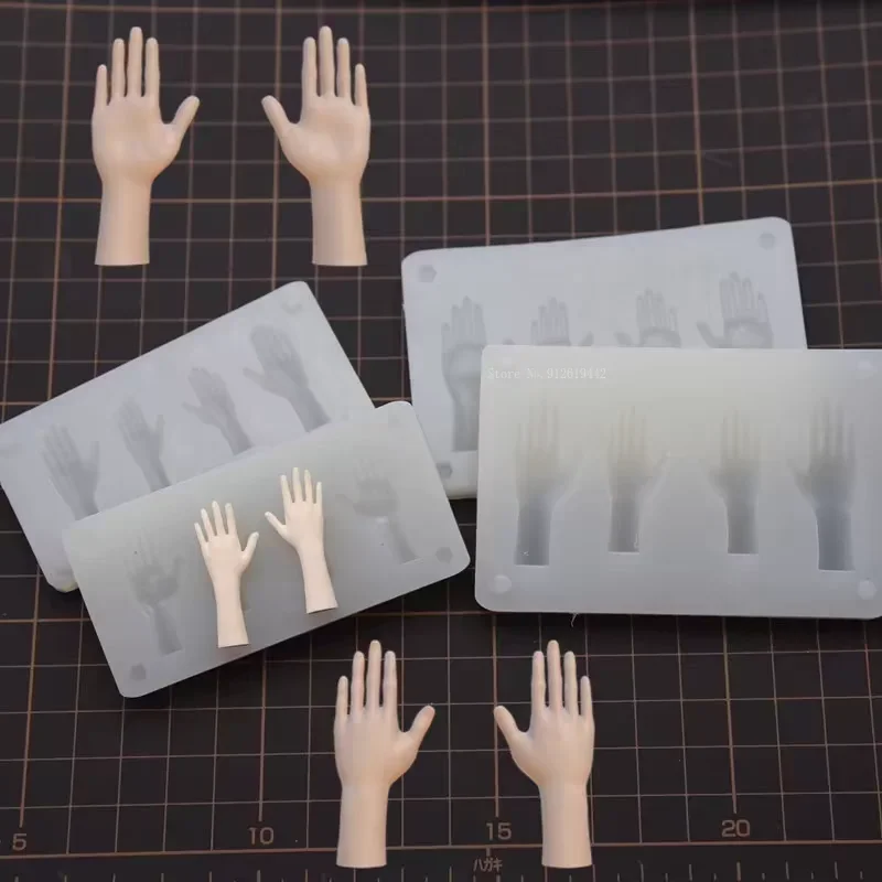Ultra Light Clay Correct  Proportion Doll Palm Silicone Mold DIY Polymer Clay Animation Character Hand Contour Making Tools