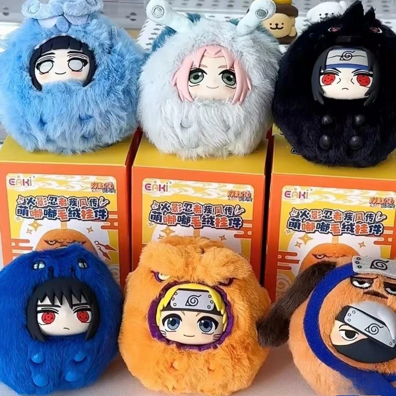 Original Naruto Uchiha Sasuke Uzumaki Naruto Haruno Sakura Hatake Kakashi Plush Blind Box Anime Cartoon Birthday Gift Trendy Toy