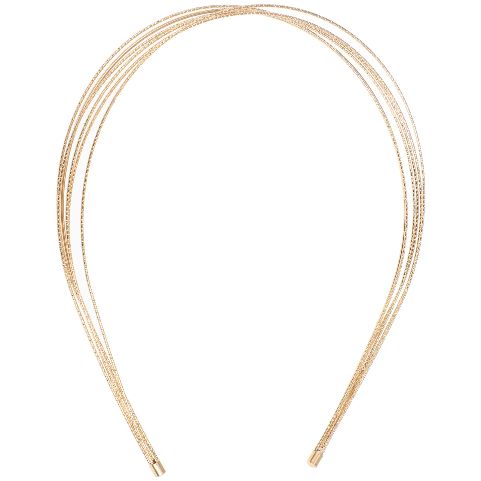 

1Pcs Multi-Layer Metal Hairband Elegant Simple Headband Wedding Party Hair Accessory Fashion Hair Hoop Women Headwear