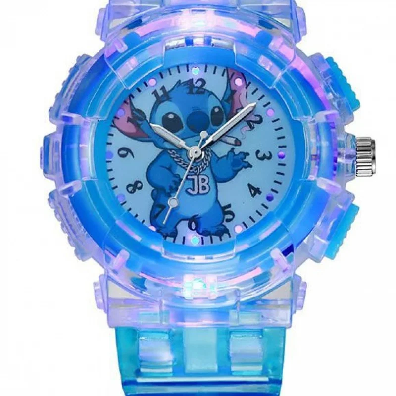 Disney Stitch Kids Watch - Luminous Dial & Cartoon Hands, Campus Social Must-Have for Students