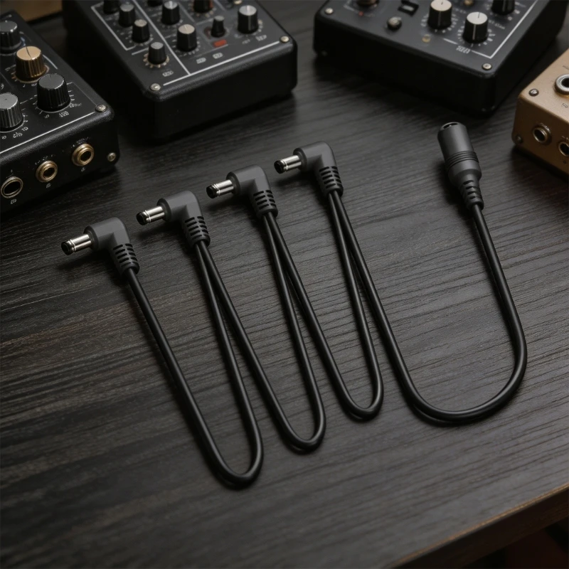 Guitar Pedalboard Chain Supply Cable 2/3/4/5/6/8/10 Way Power Supply Cord