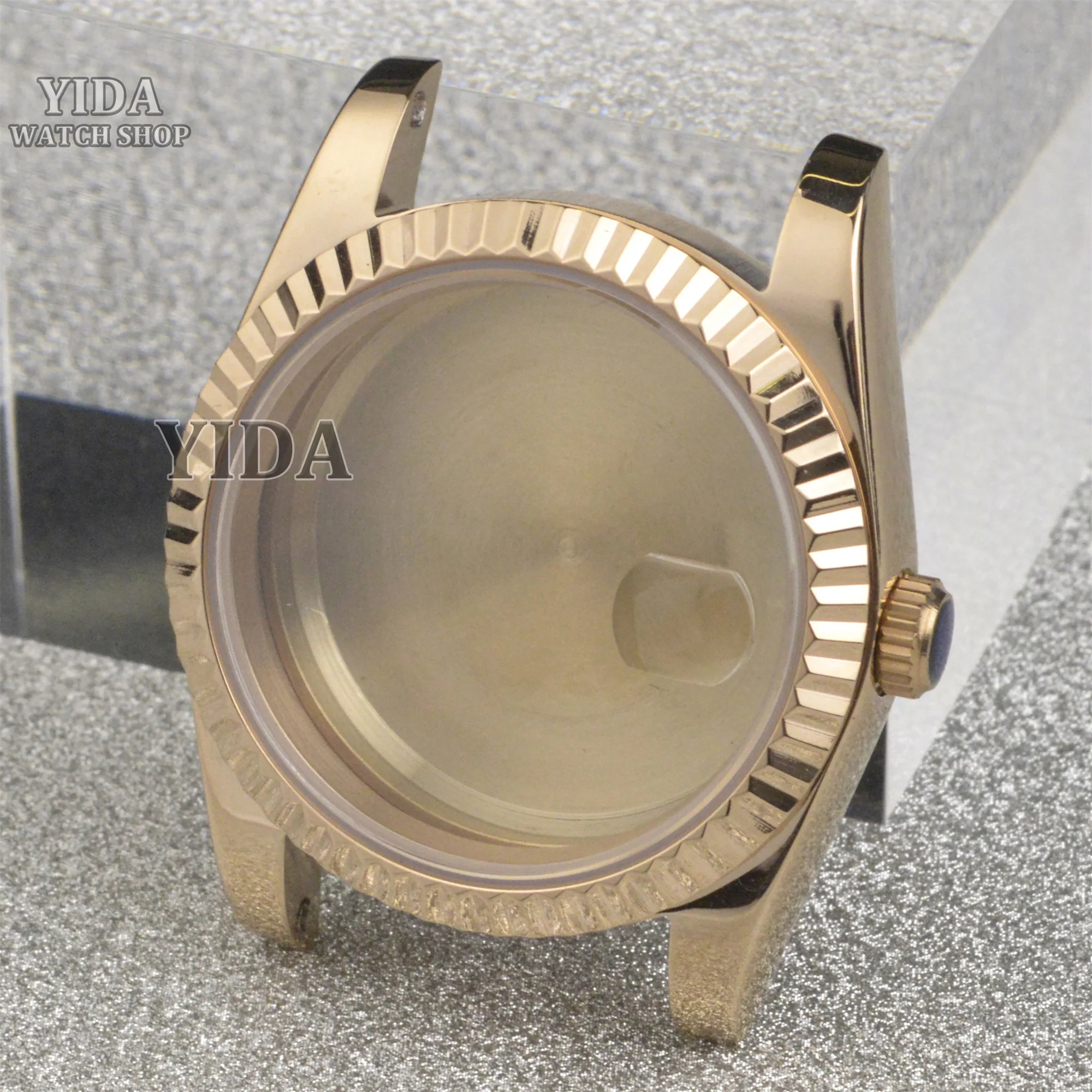 Casing NH35 36Mm/39Mm Casing Jam Tangan Kaca Safir Baja Tahan Karat untuk Gerakan NH35 NH36 10ATM Alat Perbaikan Casing Datejust Tahan Air