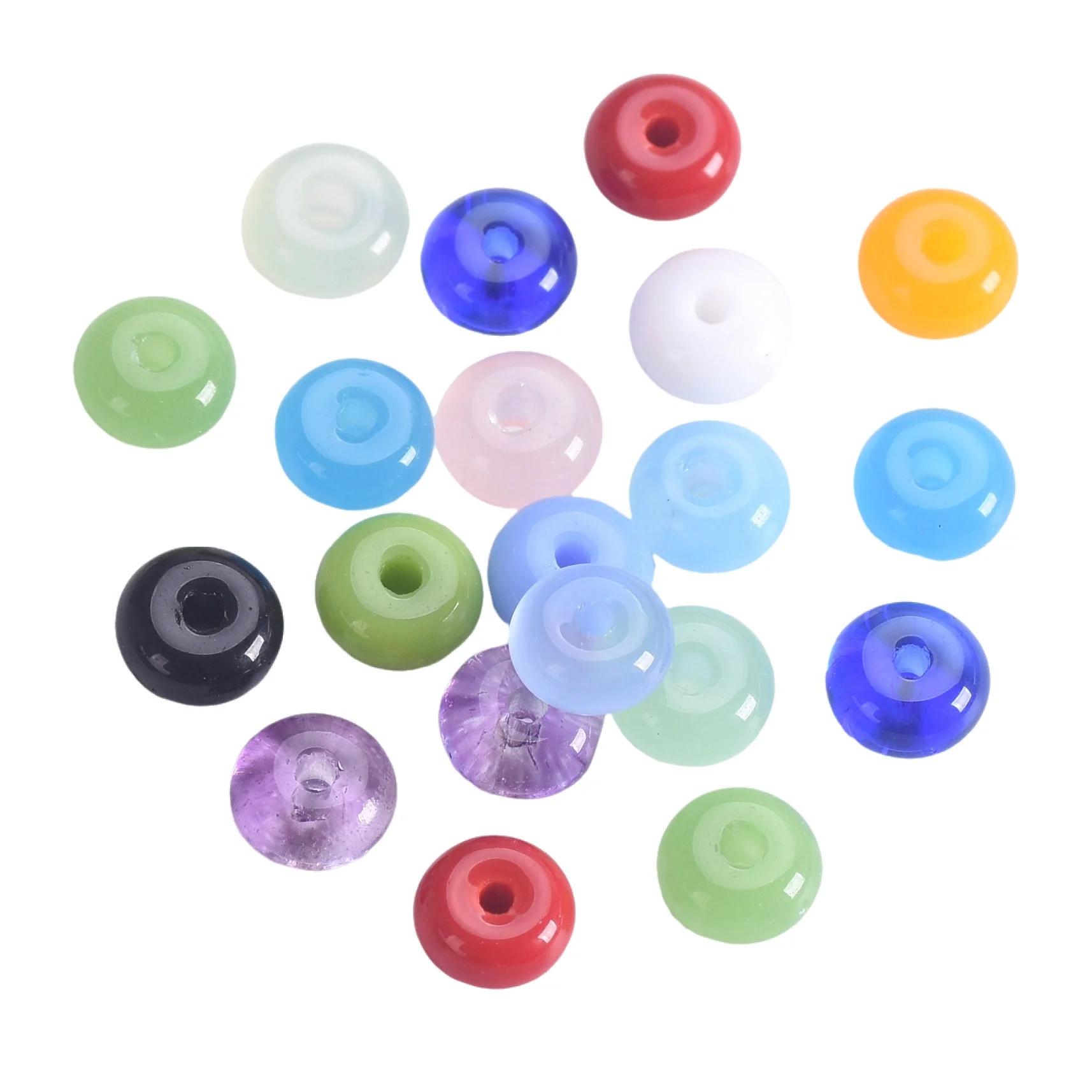 50pcs Rondelle 6x3mm Crystal Glass Loose Spacer Beads Lot For Jewelry Making DIY Crafts Findings - Image 2