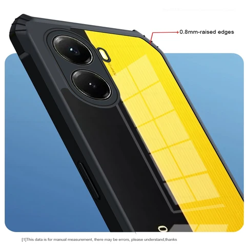 Прозрачный акриловый противоударный бронированный чехол для Poco X7 Pro PocoX7Pro Poko Little X7 Pro X7Pro, мягкая защитная крышка из ТПУ