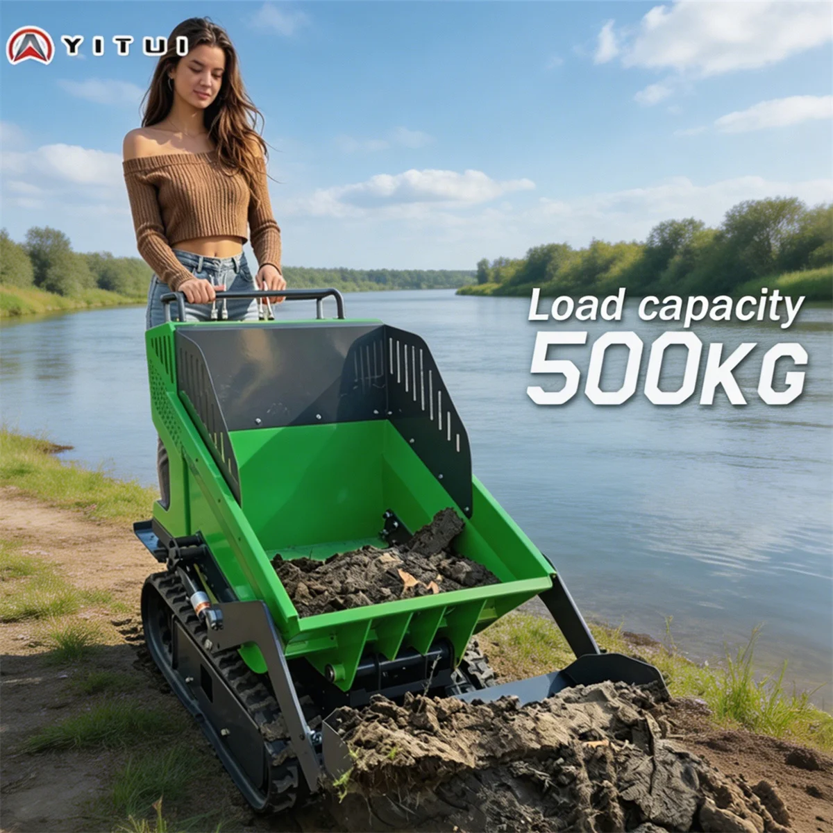 El Dumper Crawler para el Hogar Más Popular, Certificado por la UE, para Uso en Múltiples Escenarios, Camión Dumper con Soporte Personalizado