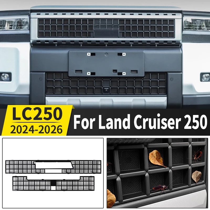 

For Toyota Land Cruiser 250 Prado LC250 2025 2024 Car Grille Mesh Bug Stone Proof Net Protects Radiator Exterior Accessories