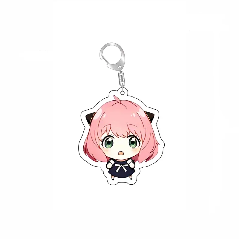 Anime SpyxFamily Anya Loid Yor Forger Cartoon Keychain Cute Keyring Bag Tag Cos Baji Accessory