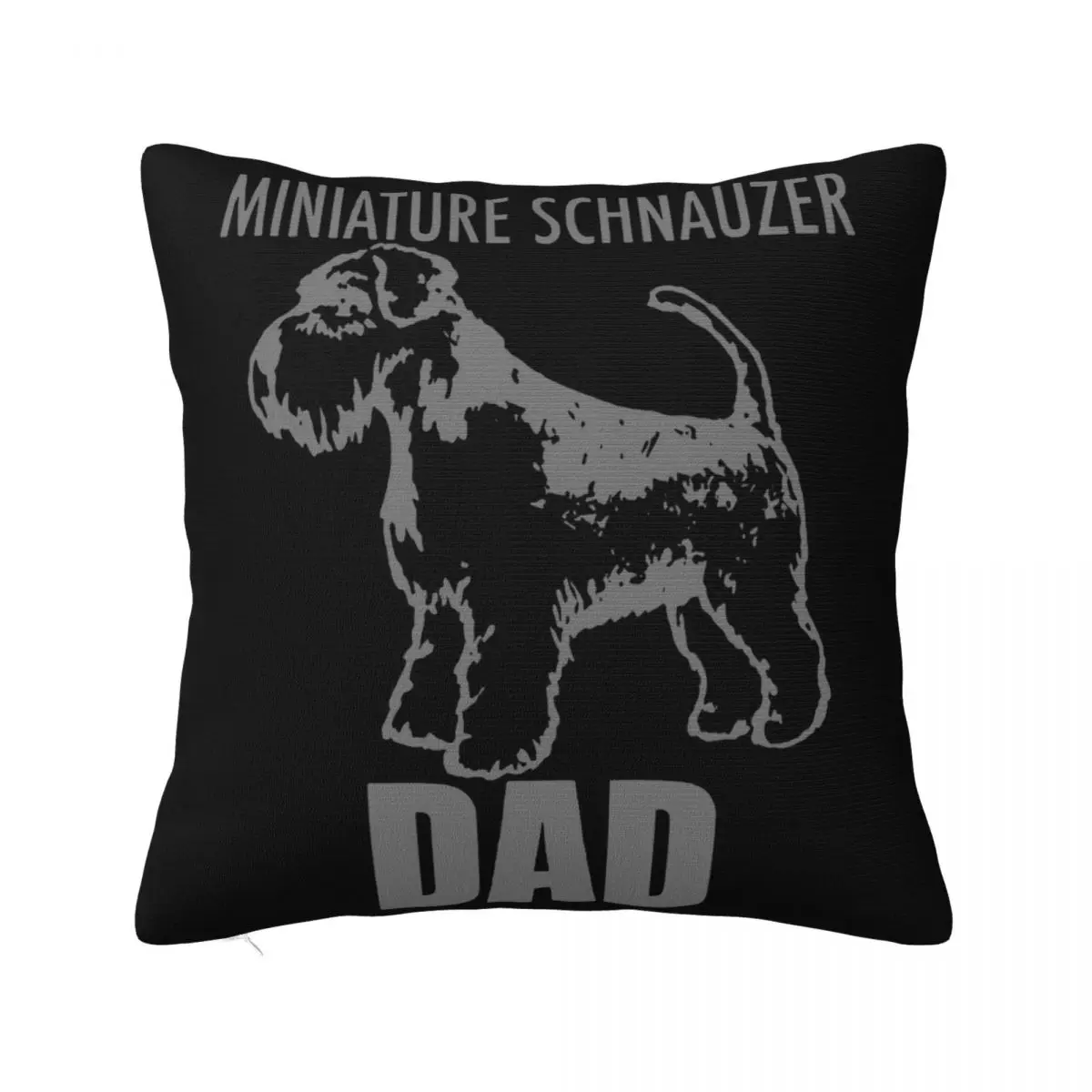 2020 Summer Fashion Miniature Schnauzer Dad Dog Many Colors Trend Solid Color Men Customized Pillow Case