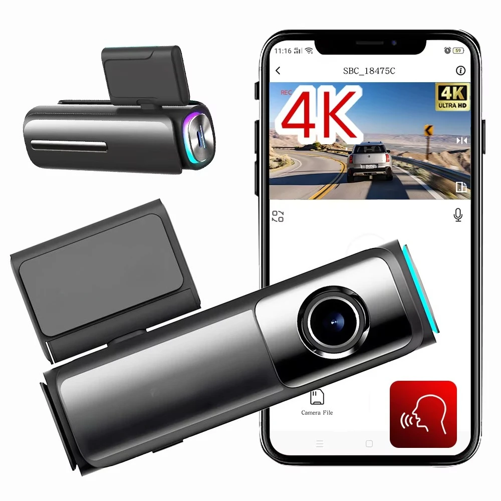 

Видеорегистратор 2-канальный 4K+2K (передняя/задняя камера) с GPS, ночным видением, WDR, голосовым управлением, ADAS, Wi-Fi, гарантия 1 год