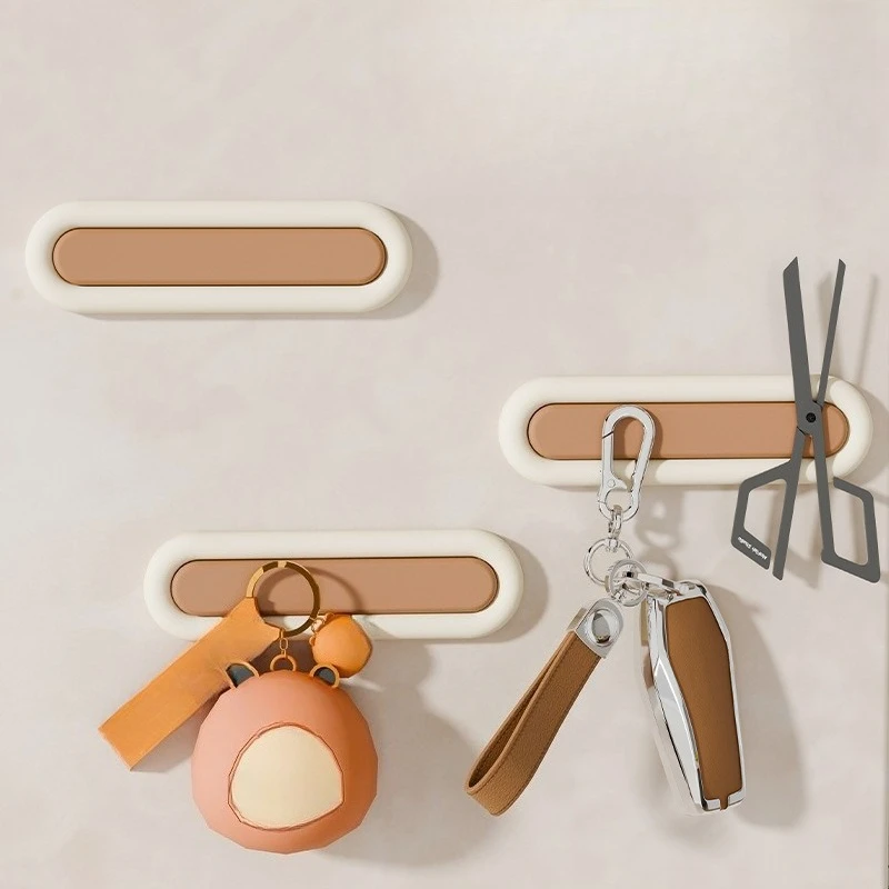 Creative Magnetic Storage Rack Strong Suction Hook Punch Free Organizer for Kitchen Fridge Microwave Traceless Wall Decor