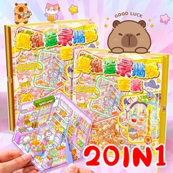 Wholesal Kawaii Cartoon DIY 3D Sticker Landscaping Book Miniature Cabin Scene Sticker Birthday Gift for Child Student