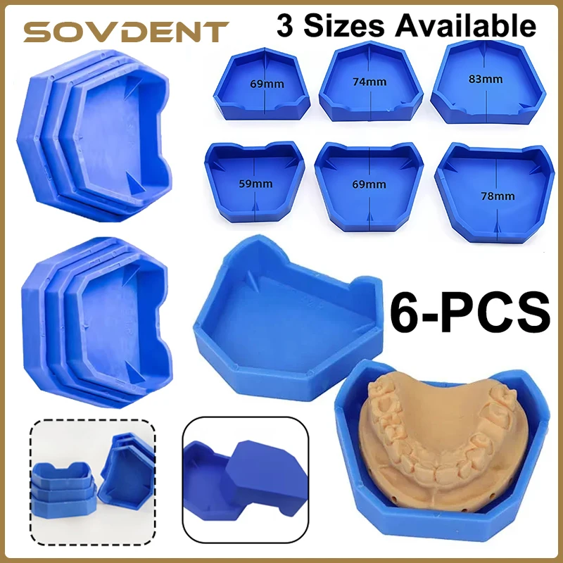 Teeth Whitening Trays - 2/6 Peças Base para Modelo Odontológico,