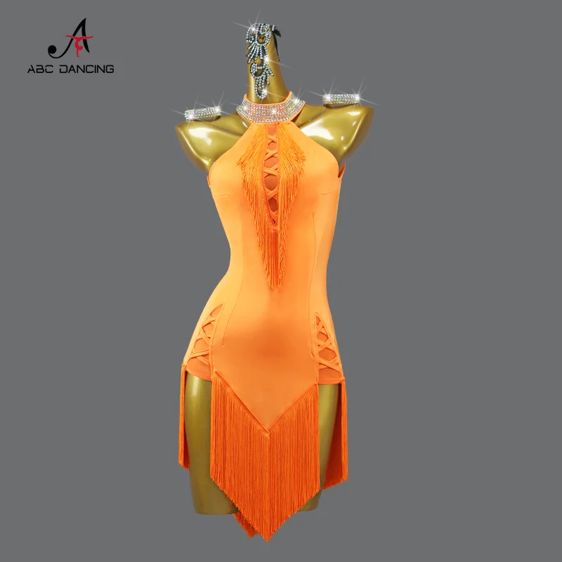 Women Latin Dance Dress Kpop Sexy Stage Costume Female Suit Stand Line Clothing Girls Outfit practice Wear Stage Samba Customize