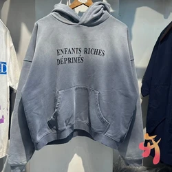 Tie Dye Gradient Wash Enfants Riches Deprimes Hoodies Vintage Street Letter Print Hooded Sweatshirt Loose Men Women ERD Hoodys