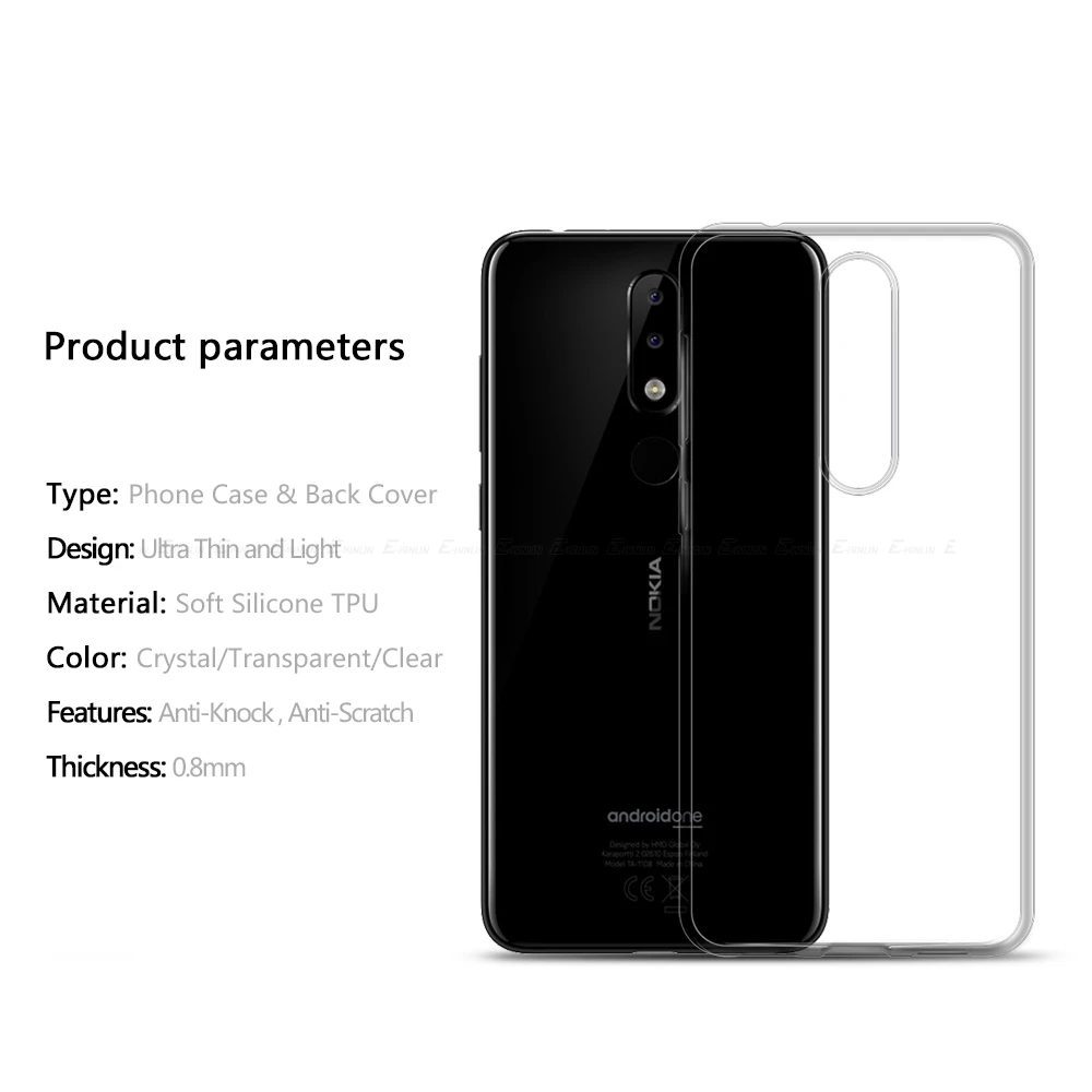 Transparent Silicone Phone Case For Nokia 8.3 8.1 7.2 6.2 6.1 Plus 23 M 8 7 Clear Thin Full Soft TPU Back Cover