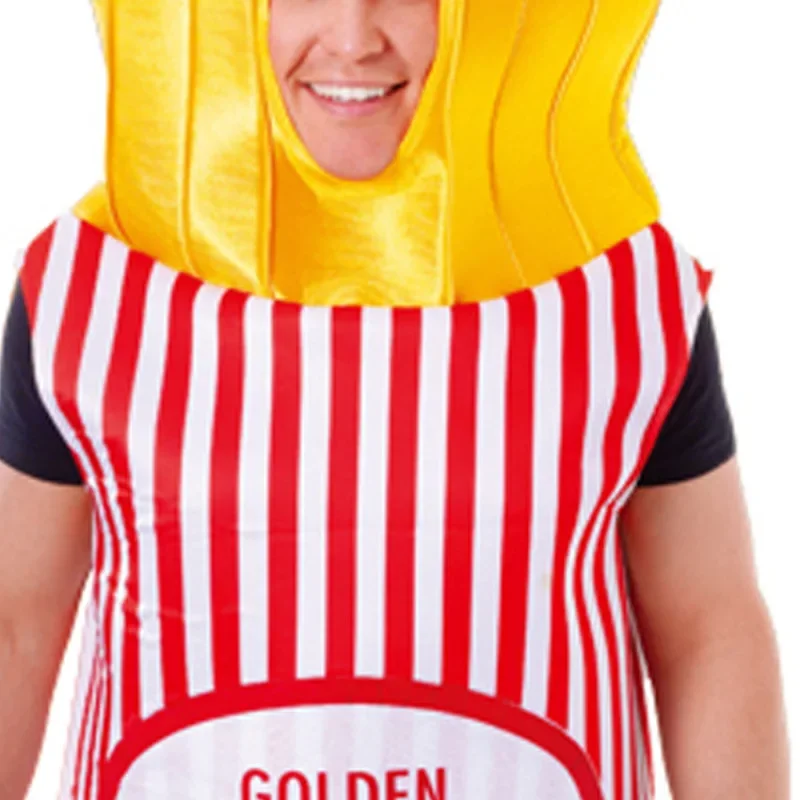 Halloween Cosplay Carnival Fun Food Party Costumes French Fries Clothing for Women and Men