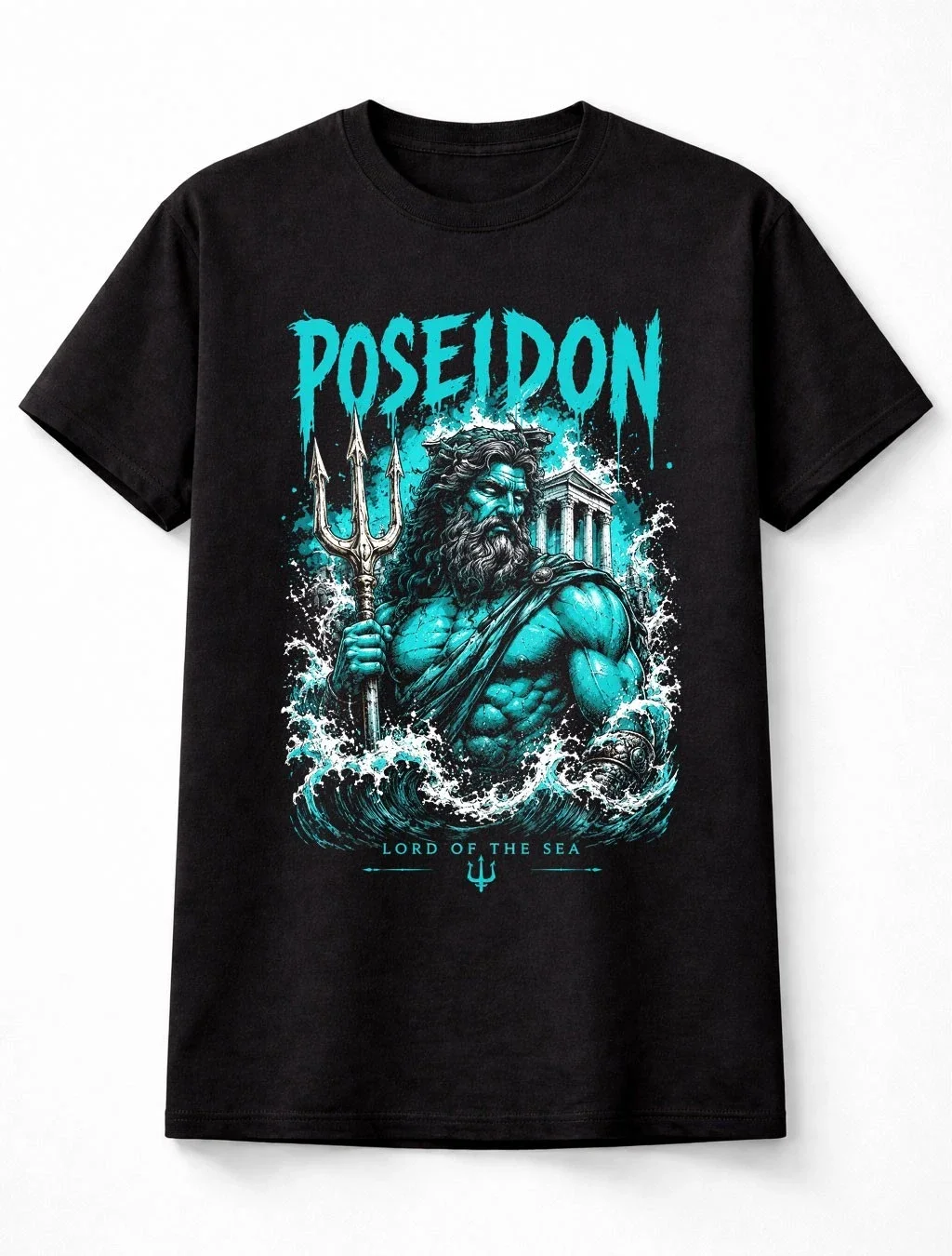 Poseidon Greek God Ocean Mythology Trident Unisex T-Shirt