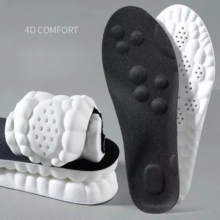2Pcs Sport Insole Sweat Absorption And Breathable Thickening Shock Absorption Super Soft And Comfortable Elastic Insole image 2