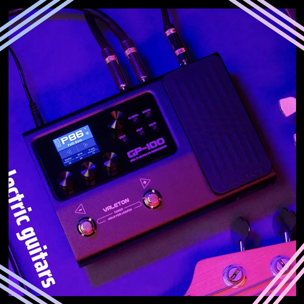 VALETON GP-100 Guitar Bass Multi Effects Processor Pedal Looper IR OTG USB Multi Language  Expression Pedal Gifts