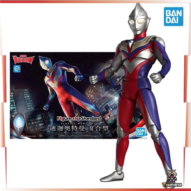 

Bandai Original Genuine Figure Ultraman Model Kit Figure-rise Standard Tiga Multi Type Collection Model Action Figure Boys Toys