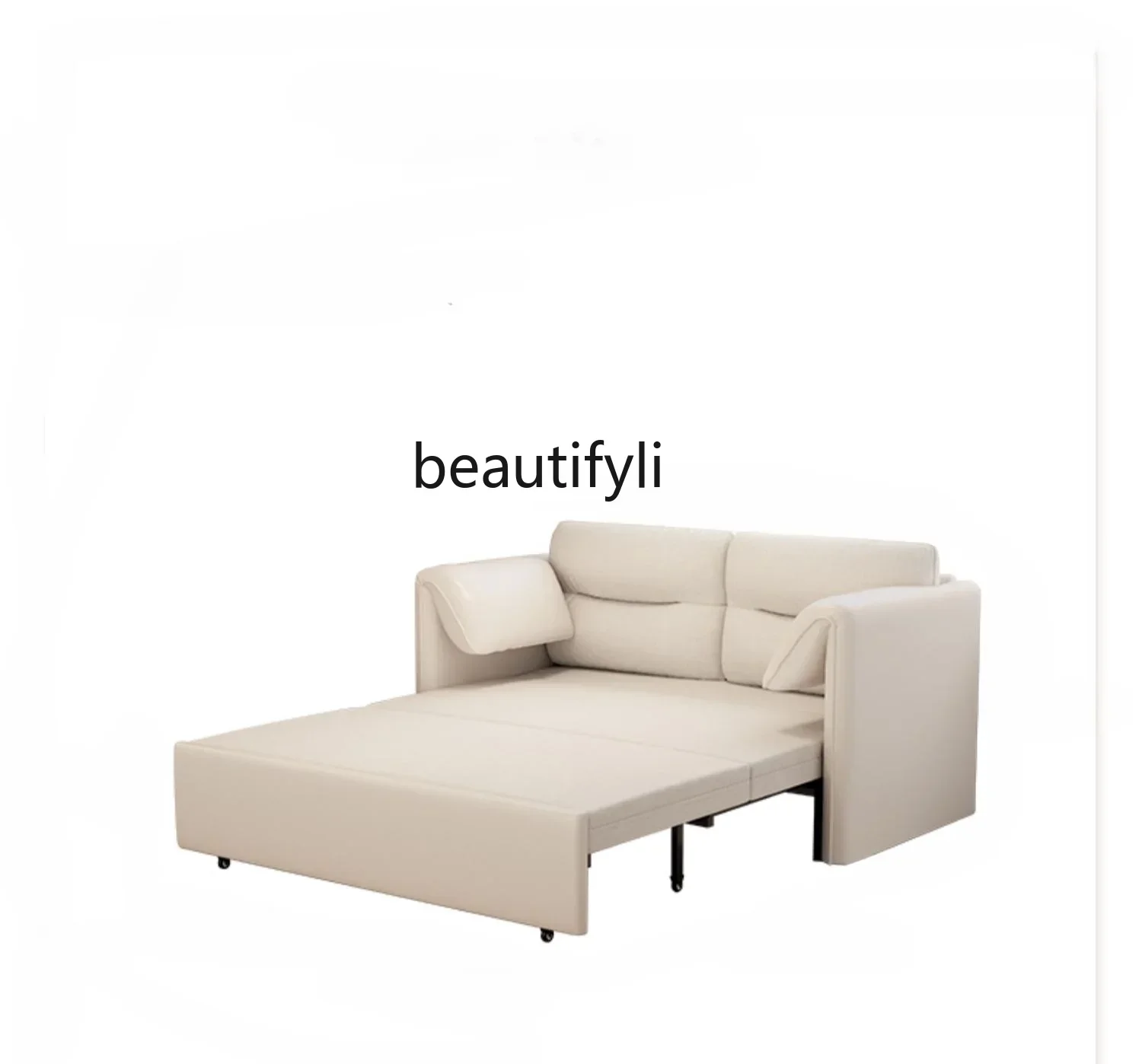 Sofa Bed Foldable Dual-Purpose Multi-Functional Retractable Elephant Living Room Small Apartment New Cream Style Double Sofa