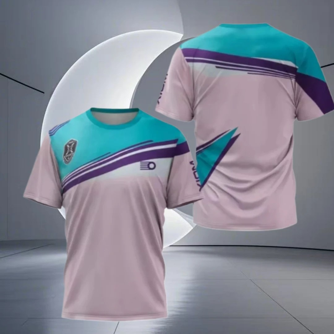 

3D Printed T-shirts with Men's Limited Edition Logos, Summer Tennis and Badminton Shirts, Quick-drying and Breathable T-shirts