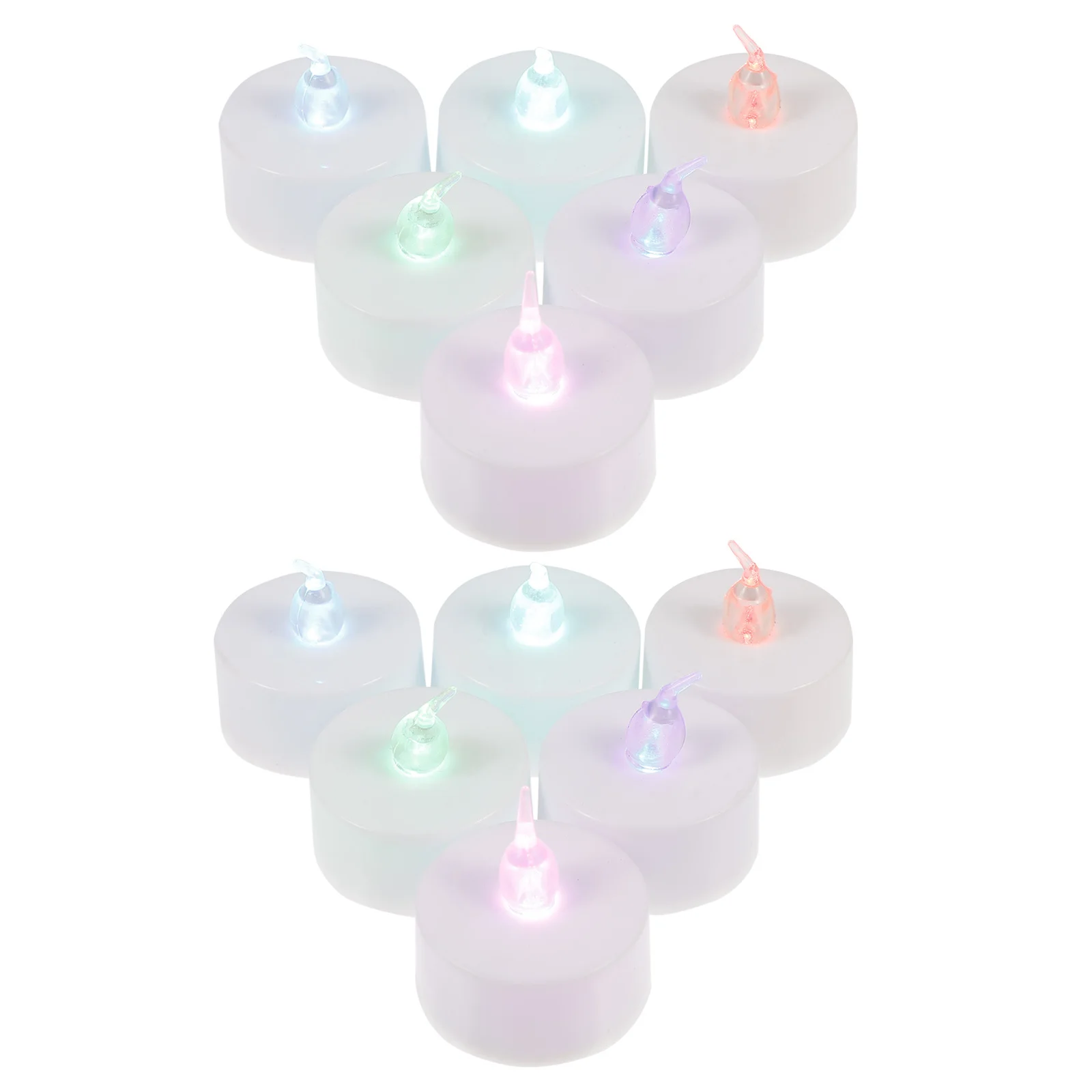 12 قطعة Led مصباح الضوء الإلكتروني الخفقان عديمة اللهب ديكور للحزب المنزل فندق عطلة الأبيض الكهربائية فريدة من نوعها