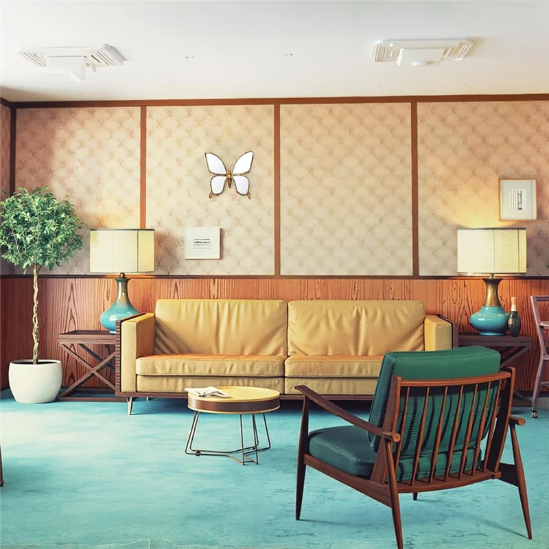 

ABVA-декоративные насекомые, животные, зеркала, смоляная бабочка, стеклянный настенный декор, идеально подходит для викторианских и европейских тематических домов