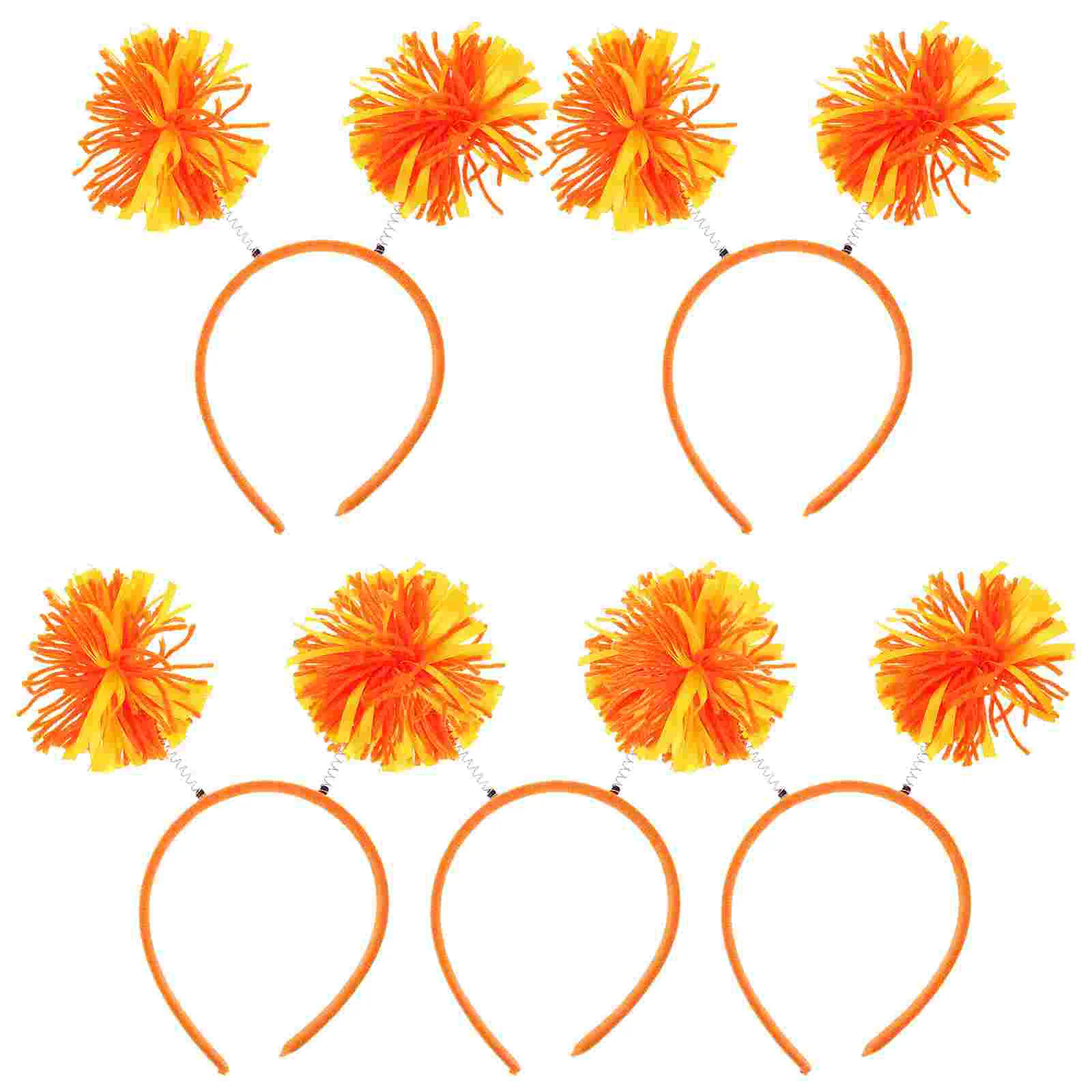 5 pçs faixas de cabelo festa bandana bonito headbands acessórios cosplay bopper laranja aniversário engraçado