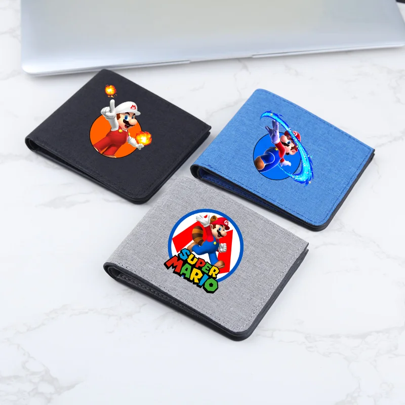 

Кошельки Super Mario, кошельки с принтом персонажей мультфильмов Луиджи и Принцессы Пич, милые кошельки для женщин и мужчин, портативные кошельки большой вместимости, подарок