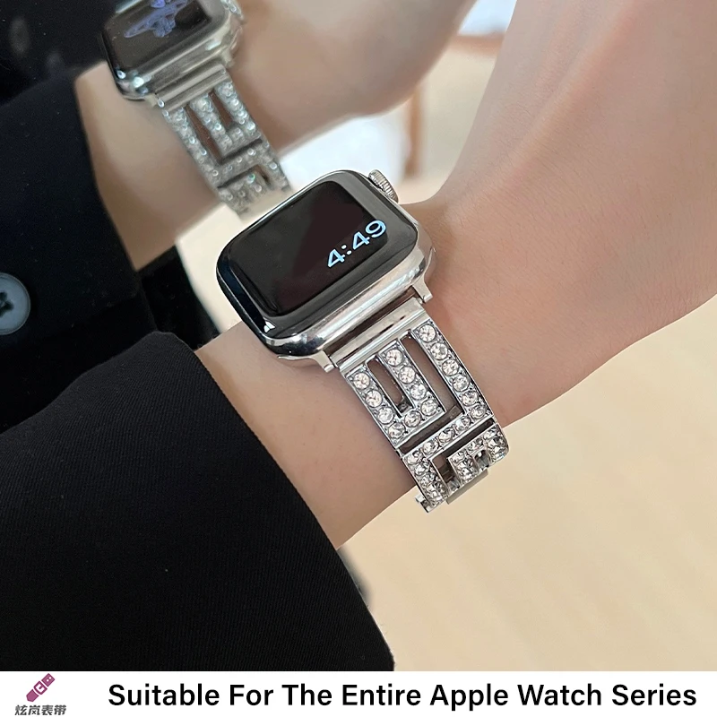 Coppia di cinturini di lusso per Apple Watch UItra 2 9 8 7 6 5 4 SE Braccialetti a spirale per serie IWatch 42mm 40mm 38mm 49mm 45mm 44mm Band