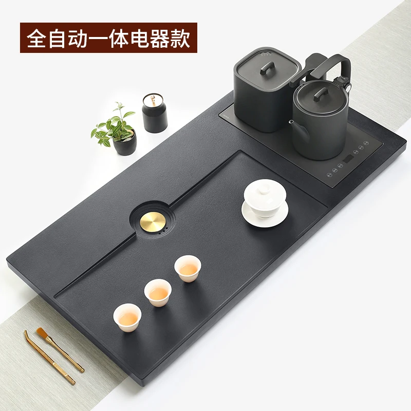 

Shijian Shuo Natural Wujinshi Tray Household Whole StoneTable Small Living Room Tea Sea New Stone Set