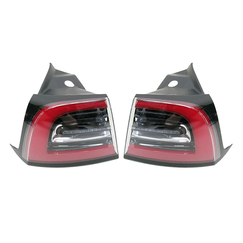 

STLFTesla LED Tail Light Clear Rear Left & Right Pair for Model3& Y USA European Edition 12V Voltage (1077397-00-H 1077398-00-H)