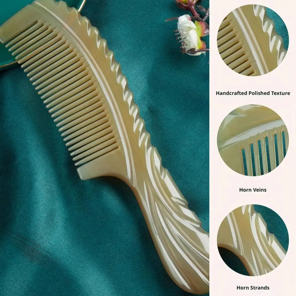 Durable Anti-Static Thickened Large Size Hair Comb for Long Hair, Unbreakable Resilient Design, Healthy Scalp Massage