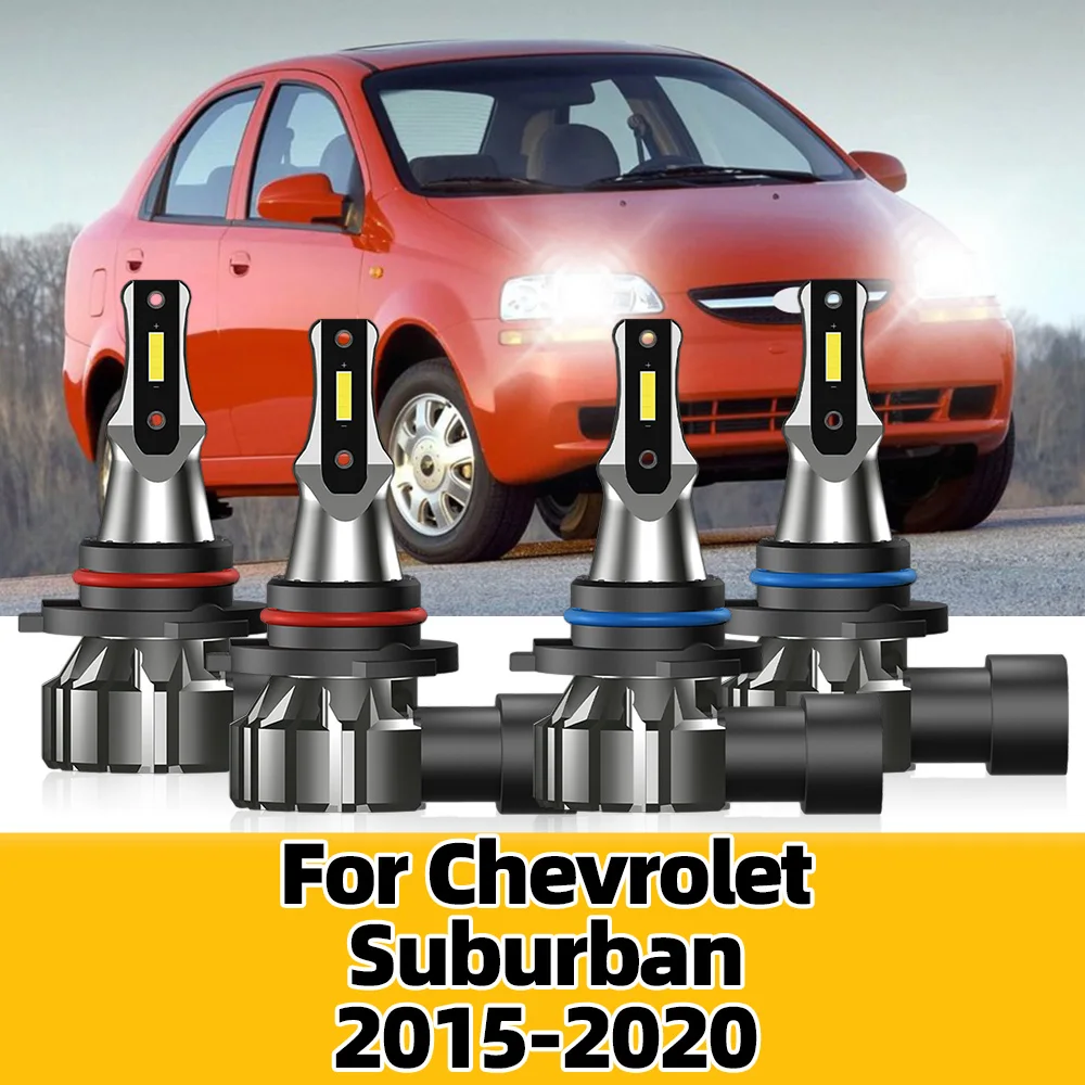 

Автомобильные фонари головного света 6000K 120W 3570 lm CSP 2016 Chip Combo, комплект фар головного света для Chevrolet Suburban 2015 2017 2018 2019 2020