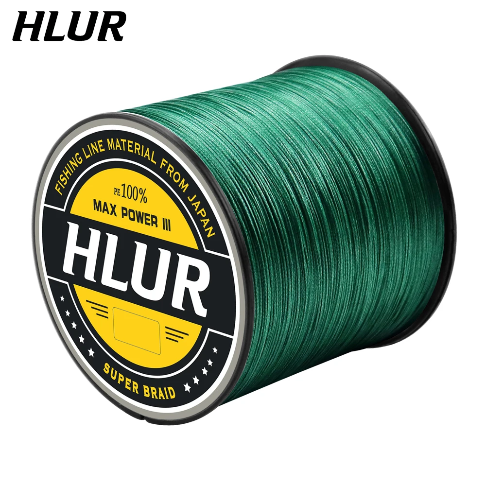 HLUR X4 Braided Fishing Line 4 Strands 1000M 500M 300M 100M Multifilament PE Line Super Strong 8-80LB Carp Lines Japan Wire