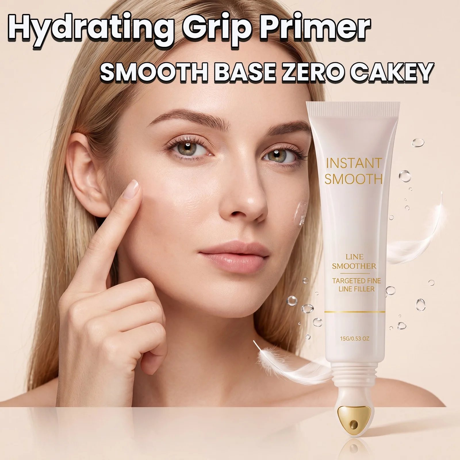 Prebase de Maquillaje Minimizadora de Poros, Control de Grasa, Para Poros Grandes y Líneas Finas, 16 Horas de Larga Duración, Base Suavizante de Piel, No Comedogénica