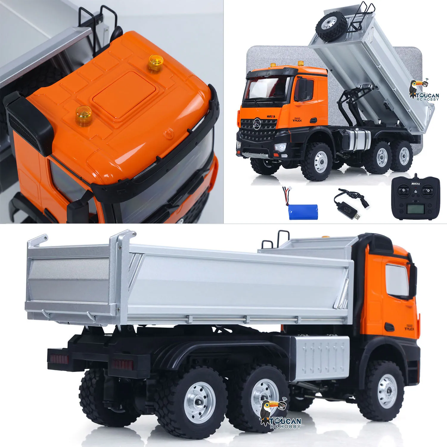 

1/14 HUINA 1598 RC Самосвал RTR Дистанционное Управление Самосвал 6 × 6 Инженерный Транспортный Автомобиль Подъемная Стержень Самосвал Автомобильный Свет Звук Батарея