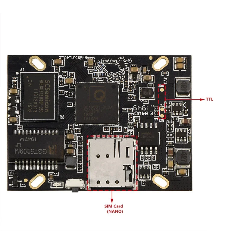 Quectel EC25-J 4G LTE Cat4 Плата модуля мониторинга безопасности беспроводной маршрутизации с 4G WIFI Dual Net Port WIFI Watchdog