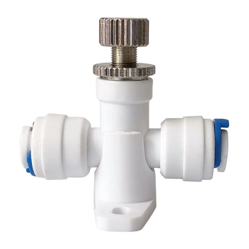 RO System Water Control Valve 2-Part Adjustable Switch for Reverse Osmosis Purifiers White Color Space Efficient Fit